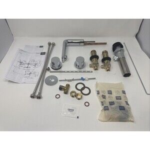 GROHE LINEARE 1.2 GPM Chrome 8 Inch Widespread Bathroom Faucet 2057800A OpenBox